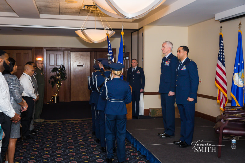 Arrival of colors for retirement ceremony at Andrews AFB, MD
