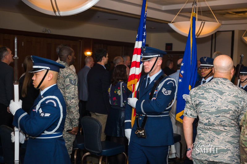 Arrival of American Flag at Retirement Ceremony at Andrews AFB, Maryland