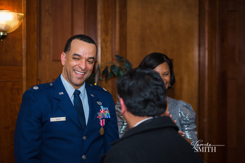Laughs at Retirement Ceremony at Andrews AFB.