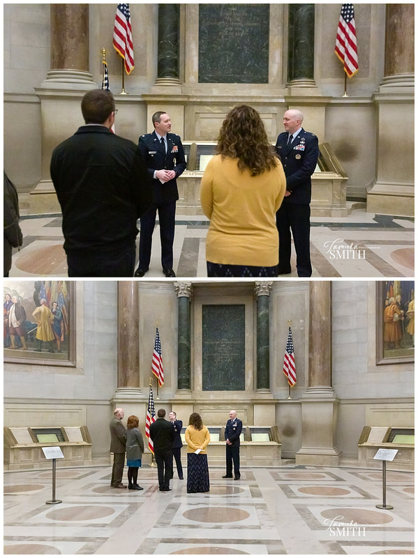Military Ceremony at The National Archives Museum in Washington DC