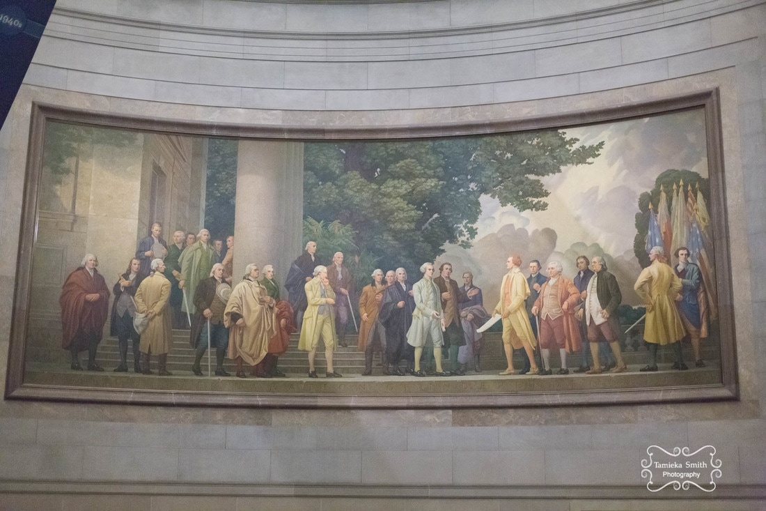 Mural in National Archives Museum in Washington DC