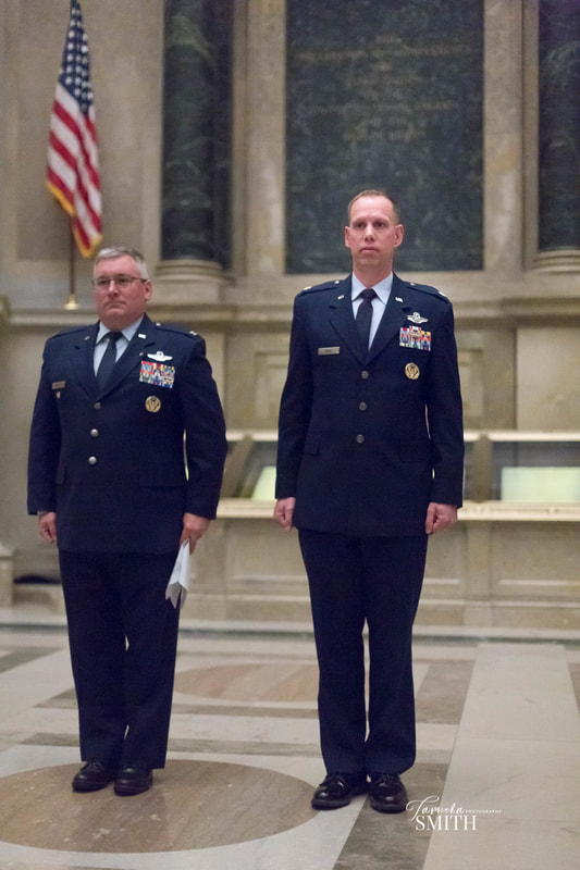 Air Force Officers in National Archives Museum