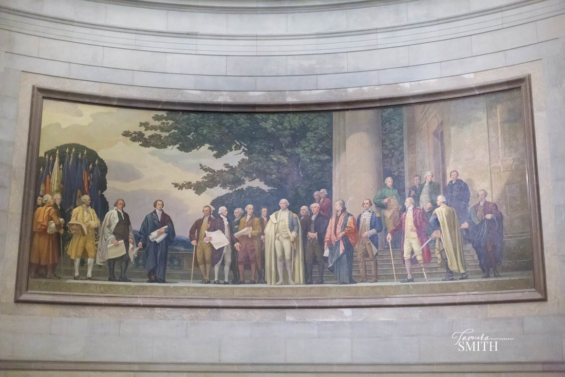 Mural inside the National Archives Museum, Tamieka Smith Photography