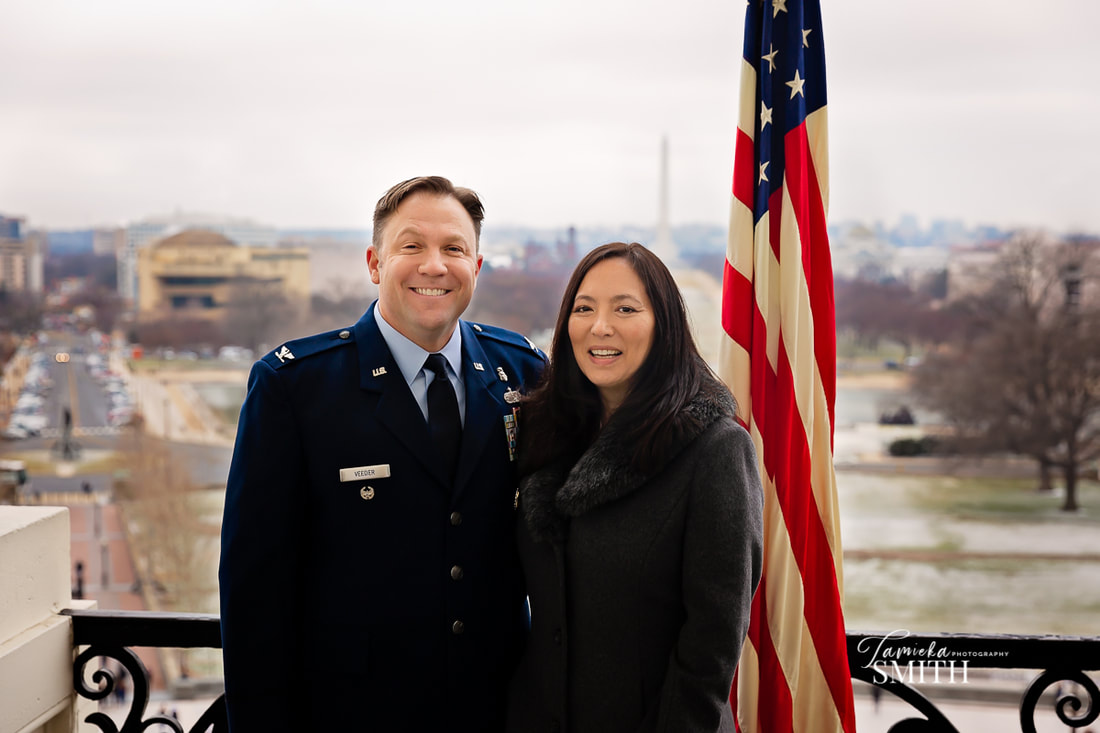 Air Force promotion ceremony at the United States Capitol in Washington DC