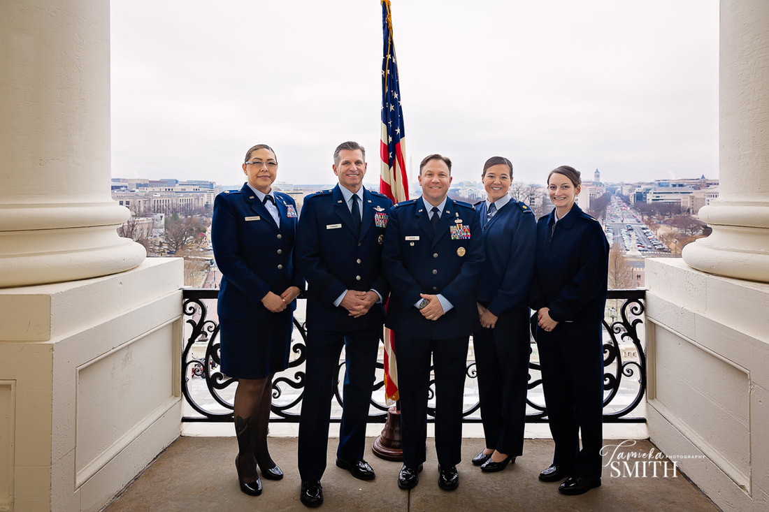Air Force Promotion ceremony at the United States Capitol by Northern Virginia Photographer