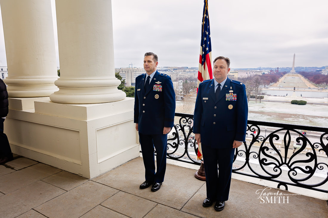 Air Force Promotion ceremony at the United States Capitol in Washington DC
