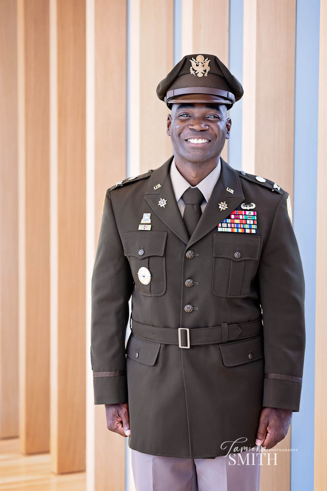 Army Colonel promoted at the National Museum United States Army in Fort Belvoir, VA photographed by Tamieka Smith Photography