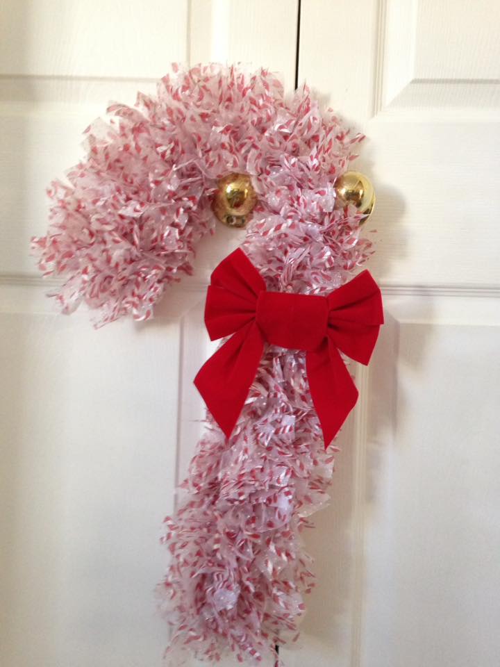 Air Force Wreath, Military Wreath, Holly Hobby Wreaths, Northern Virginia Family Photographer, Candy Cane Wreath