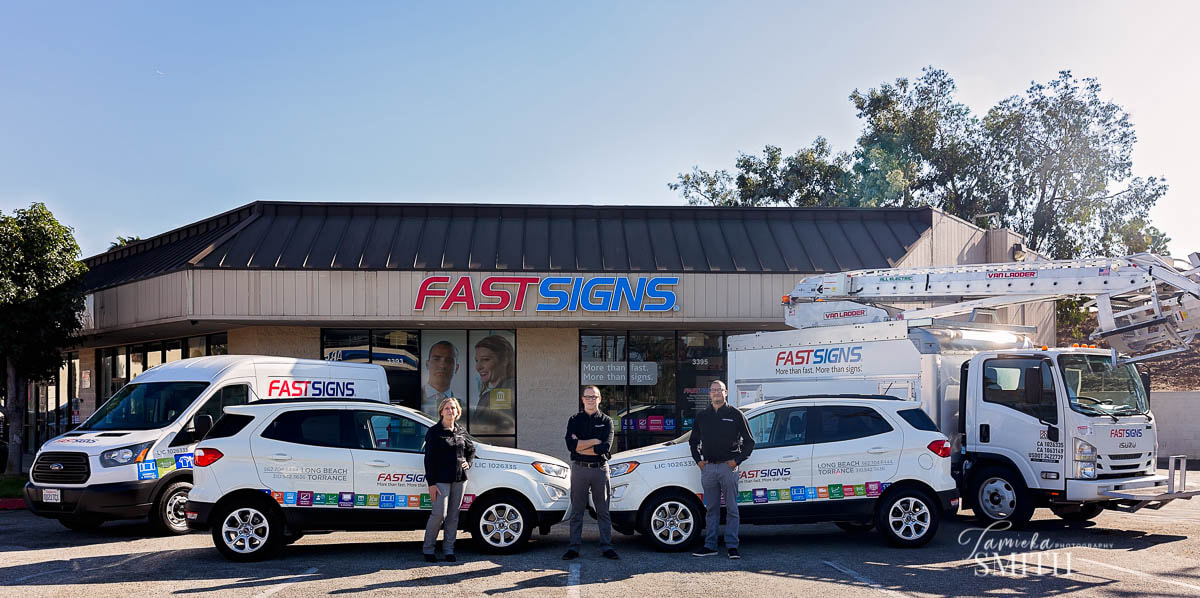 Management team of Fast Signs from Long Beach, photographed by Tamieka Smith Photographer, Los Angeles Photographer, Long Beach Photographer, California branding photographer