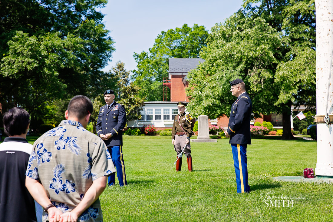 Army promotion ceremony at Whipple Field on Fort Myer Base in Northern Virginia