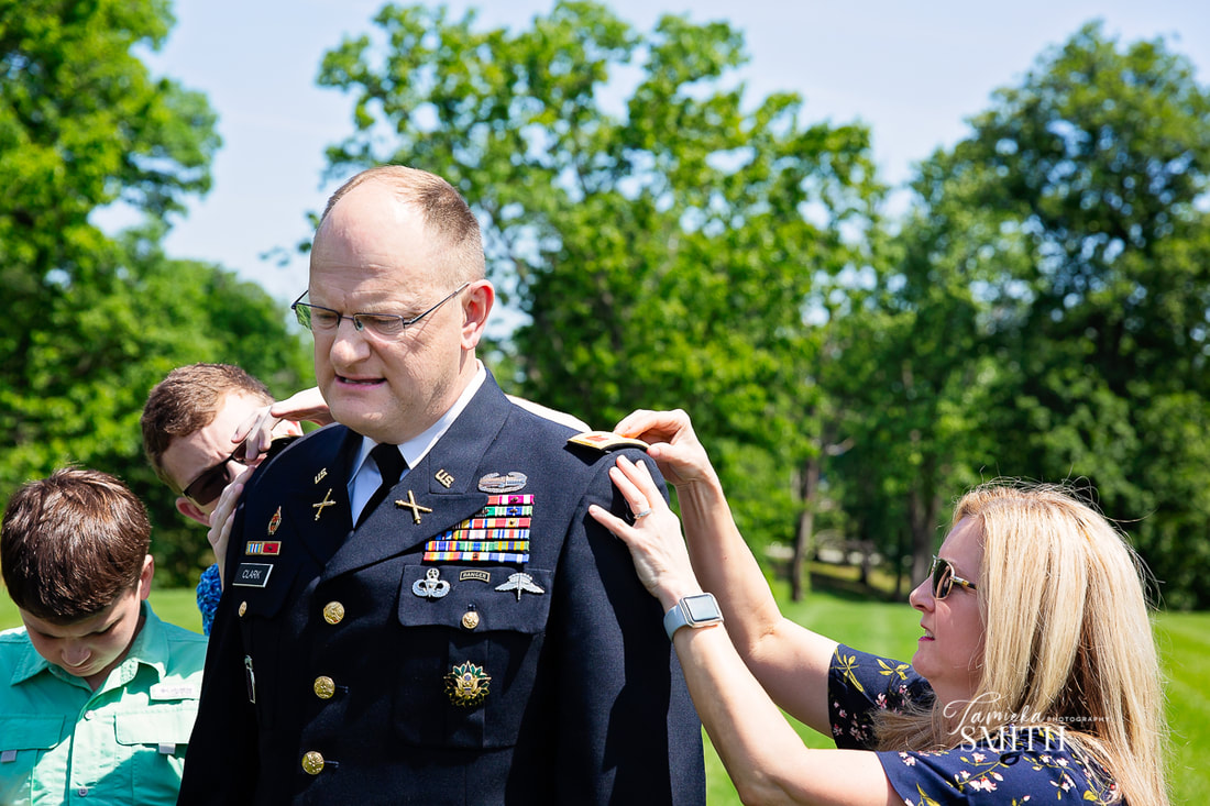 Army promotion ceremony at Whipple Field on Fort Myer Base