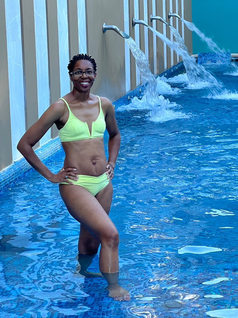 Tamieka Smith enjoying a day at the pool in Los Cabos Mexico