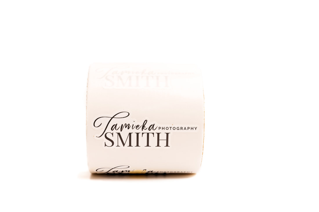 Tamieka Smith Photography Custom Branded Sticker for Packaging