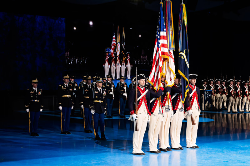 Stars and Strips at Army Retirement Ceremony at Ft Myers photographed by Tamieka Smith Photography