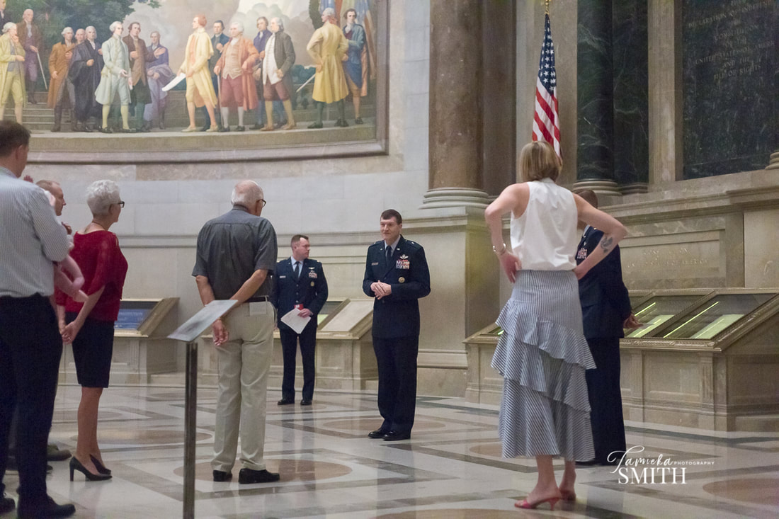 National Archives Photographer, National Archives Military Promotion Ceremony, Virginia Military Photographer, Washington DC Military Photographer