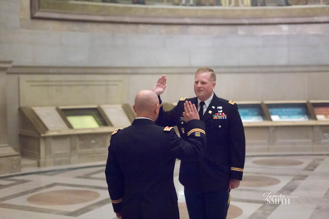 army officer in washington dc taking the oath of office
