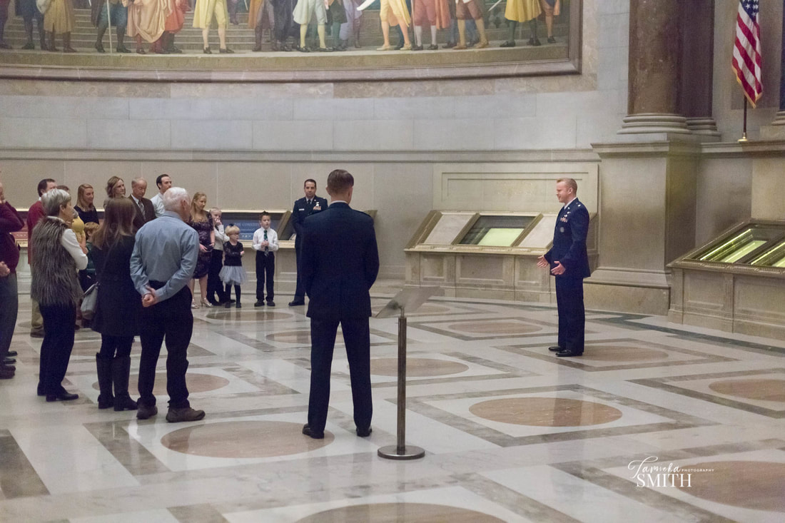 Air Force promotion ceremony at The National Archives Museum
