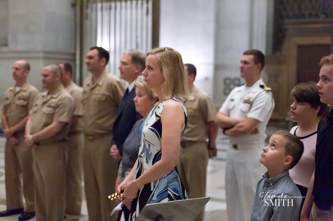 Navy Promotion Ceremony at The National Archives Museum in Washington DC