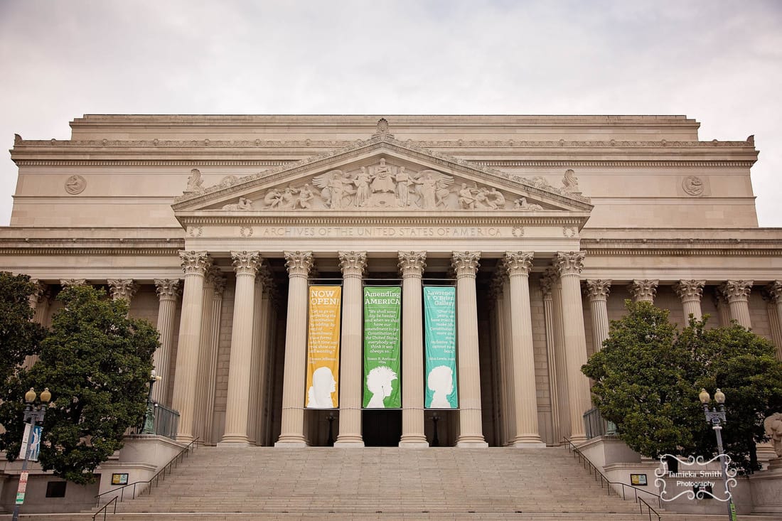 National Archives Photographer - Outside Building