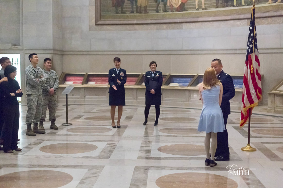 Air Force Spouse receives birthday gift from Tiffany, National Archives Photographer