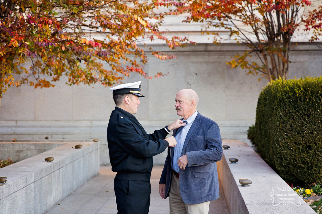 Navy Son helping Dad with tie, Woodbridge Military Photographer, NOVA Military Photographer, Navy Photographer