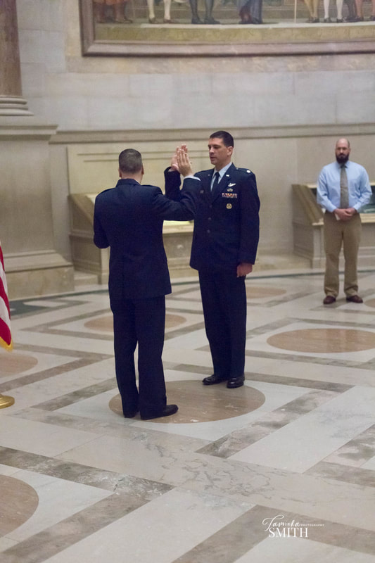 Military Office administered the Oath of Office in the Rotunda of the National Archives Museum in Washington D.C.