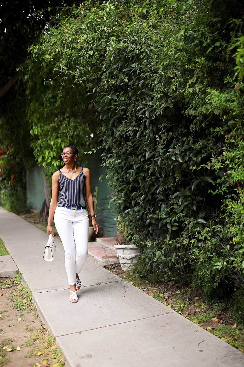 Tamieka Smith is walking along the streets of Beverly Hills