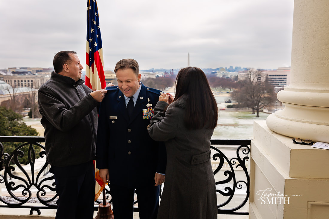 Northern Virginia Family Photographer in Washington DC for a military promotion ceremony at the United States Capitol