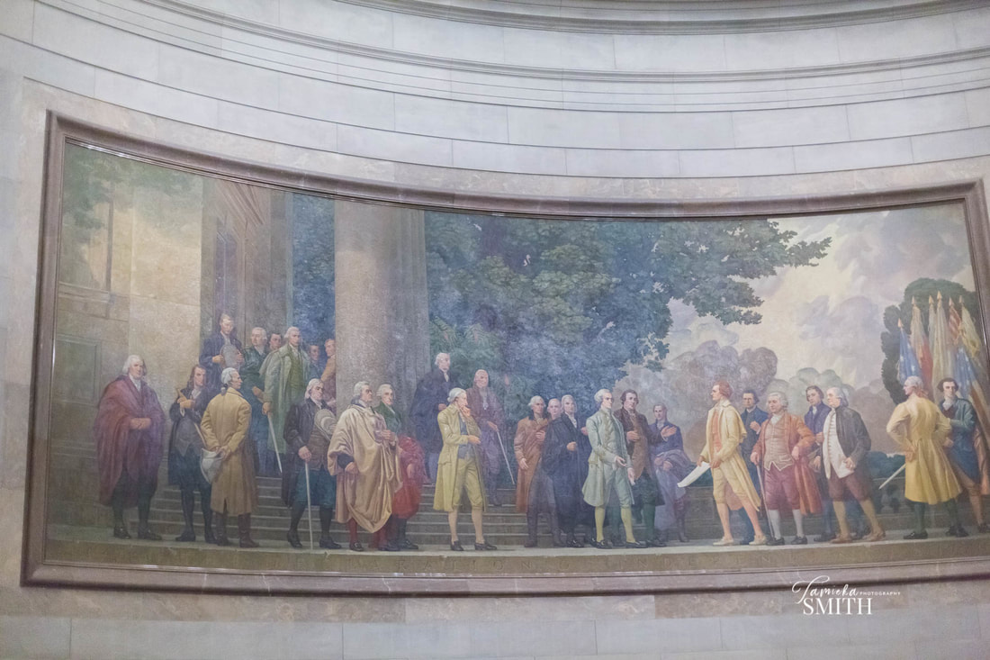 Murals in Rotunda of National Archives