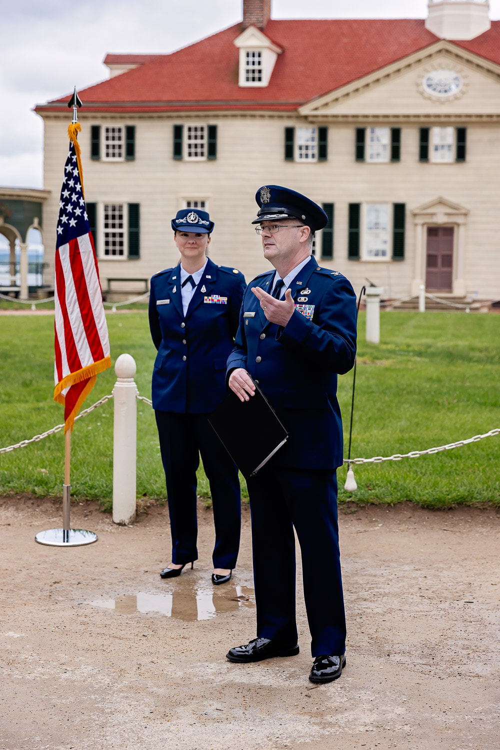 Space Force promotion ceremony in Arlington VA at Mount Vernon photographed by Tamieka Smith Photography a Northern Virginia Family Photographer