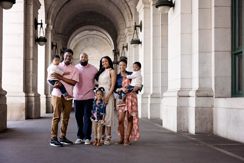Washington DC Family Portraits at Union Station photographed by Tamieka Smith a Torrance Family Photographer