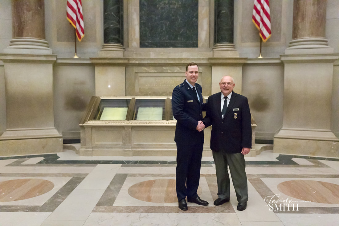 Air Force Officer promotion ceremony at the National Archives Museum in Washington DC - Tamieka Smith Photography