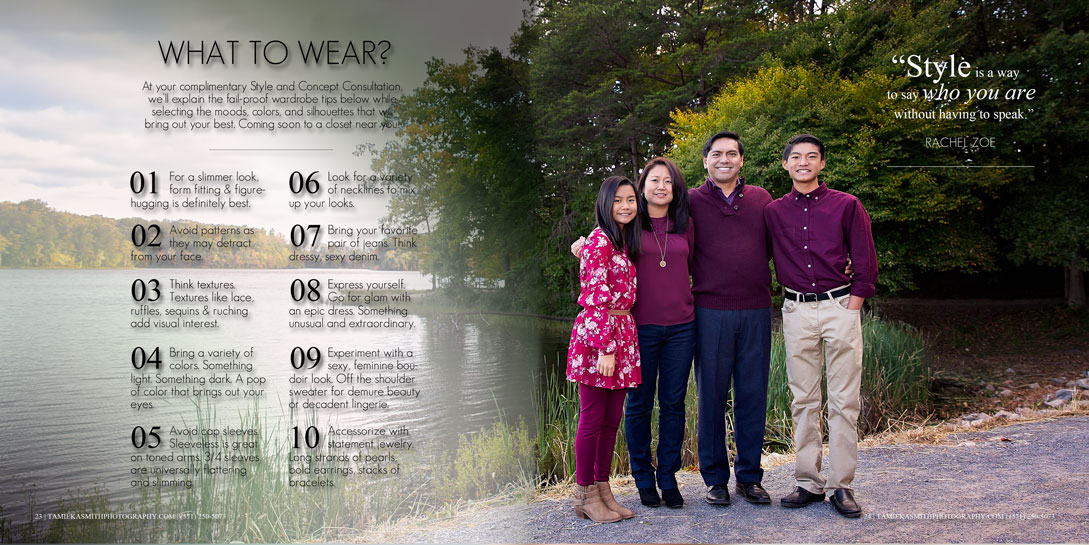 What should I wear for family pictures?