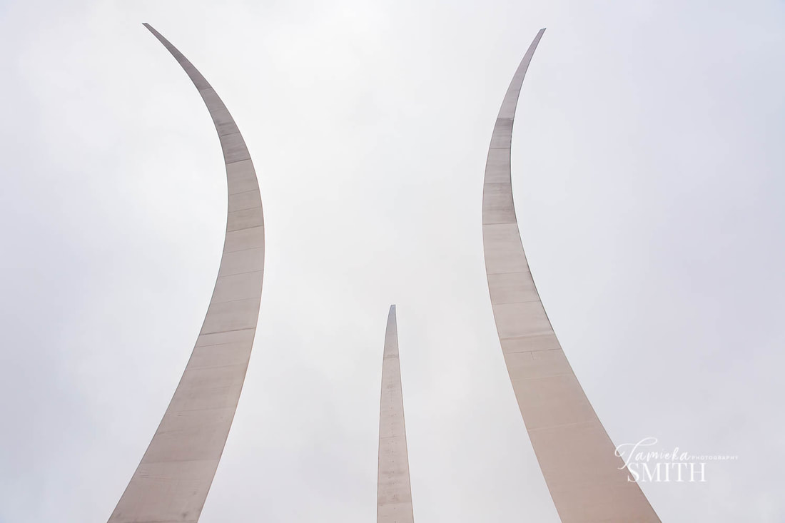Air Force Memorial is also a great location for a military promotion ceremony